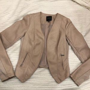 DYNAMITE faux leather jacket (pink/tan)